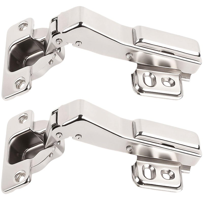TamBee 45Â°Cabinet Hinges Soft Close Kitchen Door Cabinet Hinge - Concealed, Soft Close, 3D Adjust for 135 Degree Corner Cabinet, Cupboard Hinge Replacement with Mounting Screws, 2 Pack - Image 1